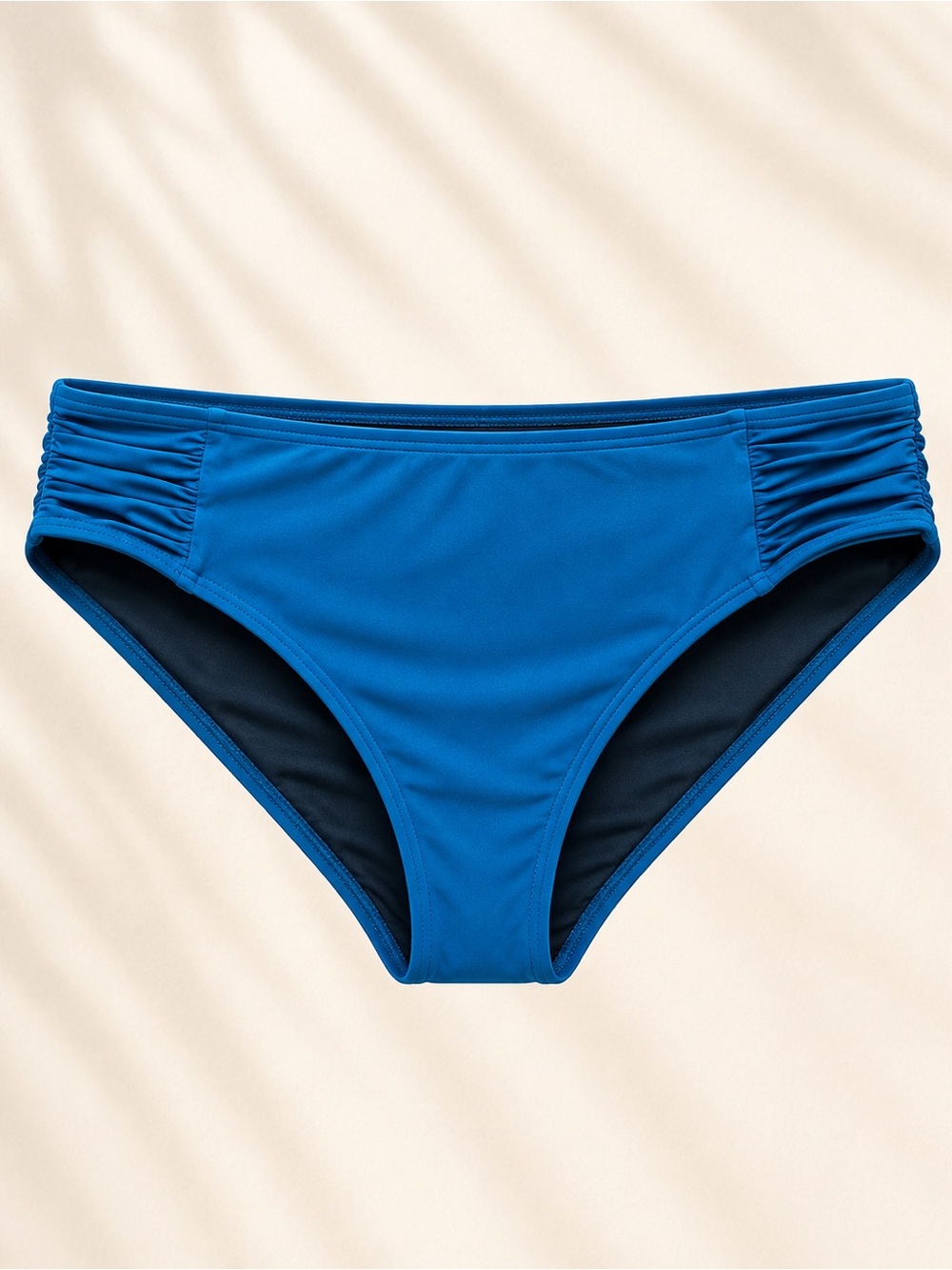 Soma Ruched Side Bikini Bottom Ocean Navy XL NWT